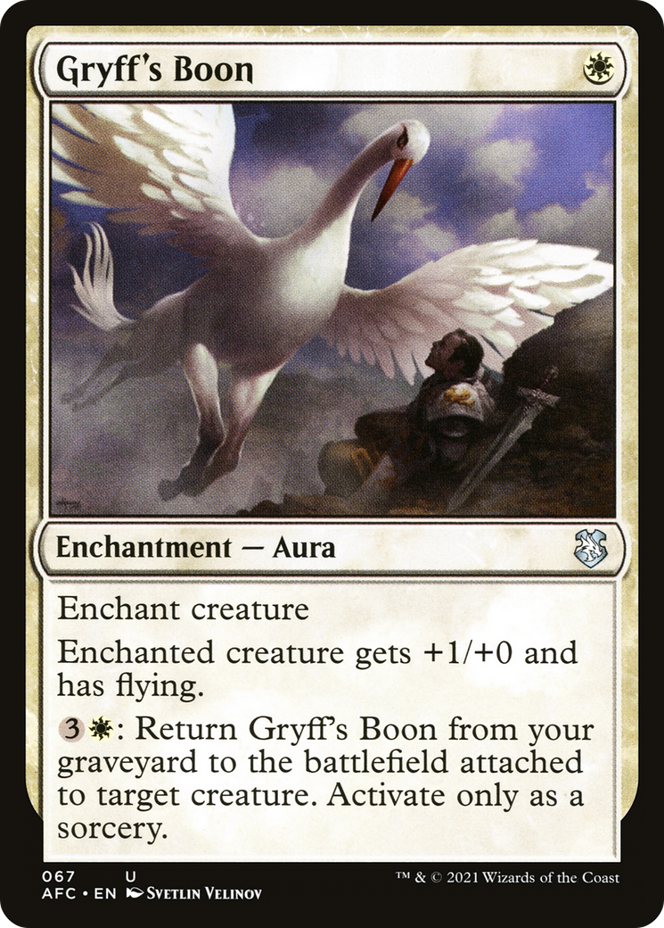 Gryff's Boon (AFC-067) - Adventures in the Forgotten Realms Commander