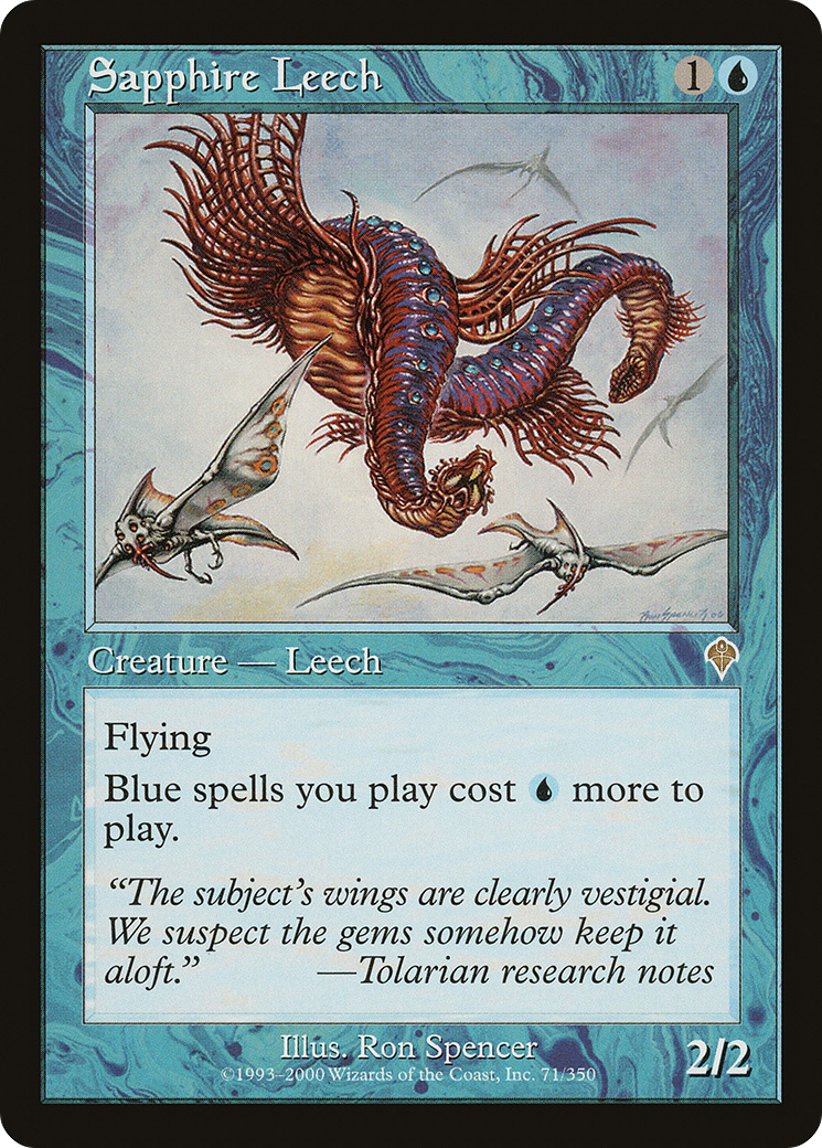 Sapphire Leech (INV-071)  Foil - Invasion