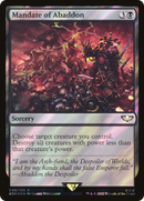Mandate of Abaddon (Surge Foil) (40K-040)  Foil - Warhammer 40,000 Commander