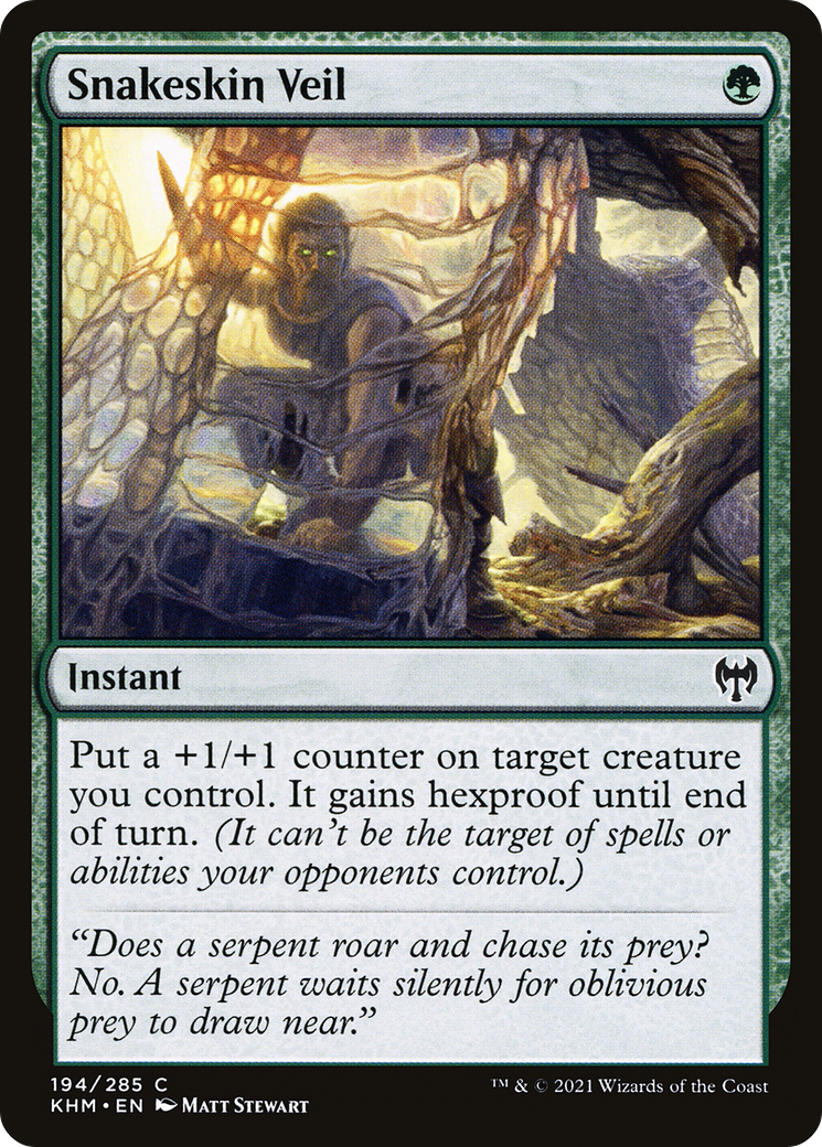 Snakeskin Veil (KHM-194)  Foil - Kaldheim