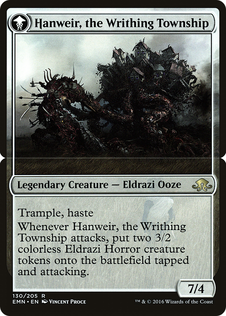 Hanweir, the Writhing Township (PEMN-130BS)  Foil - Eldritch Moon Promos: (mooneldrazidfc)