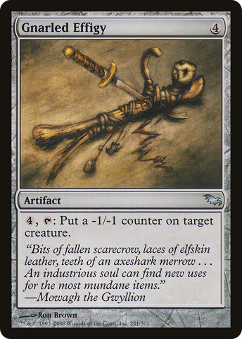 Gnarled Effigy (SHM-251)  Foil - Shadowmoor
