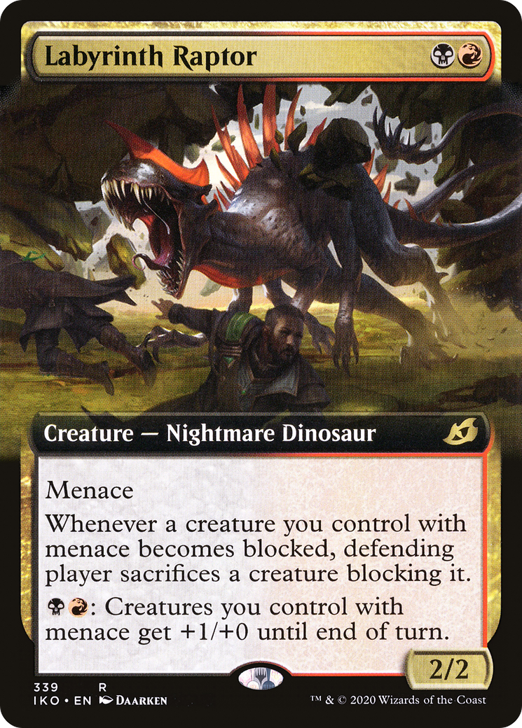Labyrinth Raptor (Extended Art) (IKO-339)  Foil - Ikoria: Lair of Behemoths: (Extended Art)