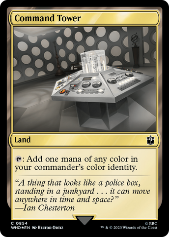 Command Tower (0854) (Surge Foil) (WHO-854)  Foil - Doctor Who