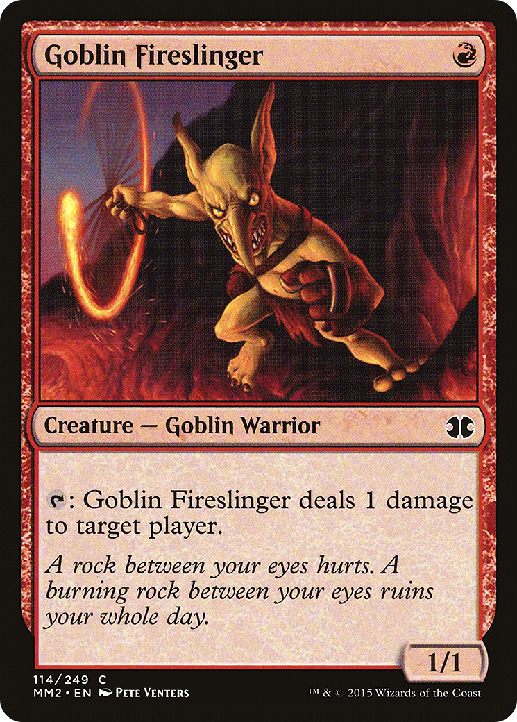 Goblin Fireslinger (MM2-114)  - Modern Masters 2015