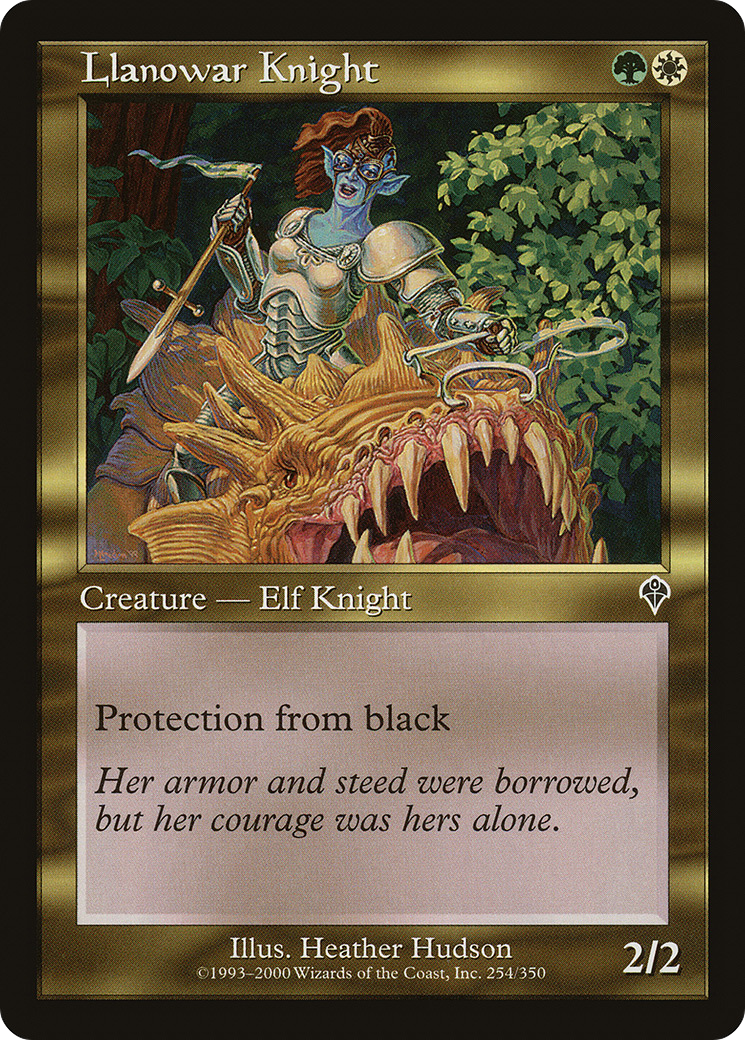 Llanowar Knight (INV-254)  Foil - Invasion
