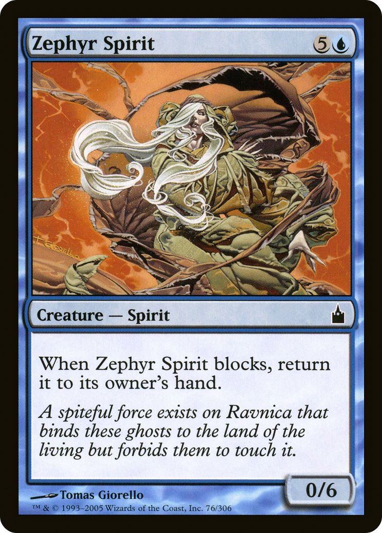 Zephyr Spirit (RAV-076)  - Ravnica: City of Guilds