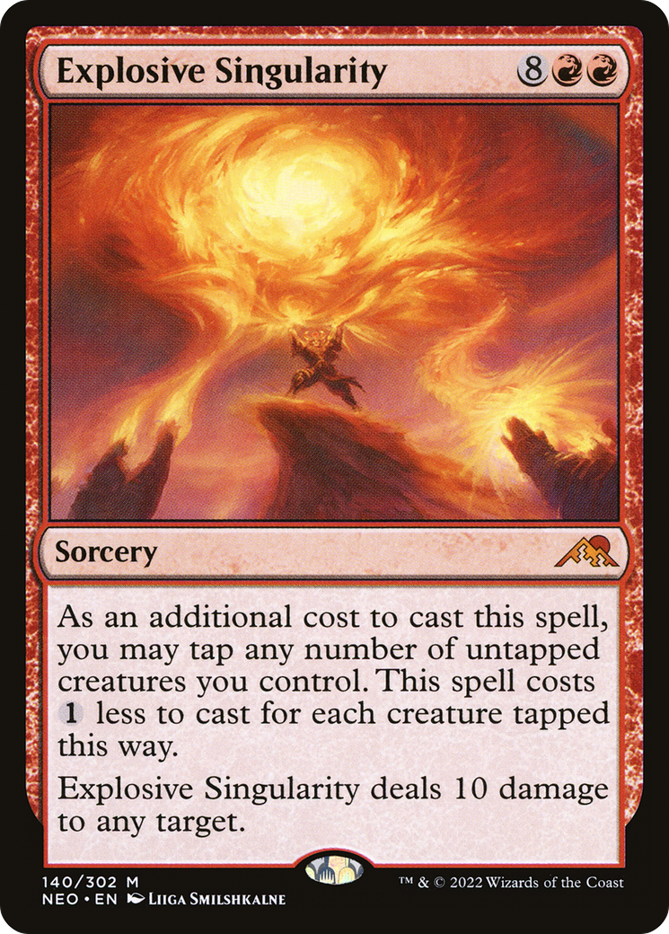 Explosive Singularity (NEO-140)  - Kamigawa: Neon Dynasty