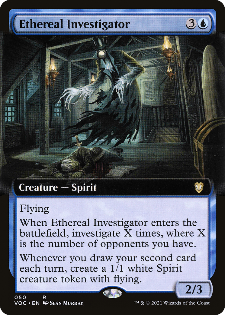 Ethereal Investigator (Extended Art) (VOC-050)  - Crimson Vow Commander: (Extended Art)