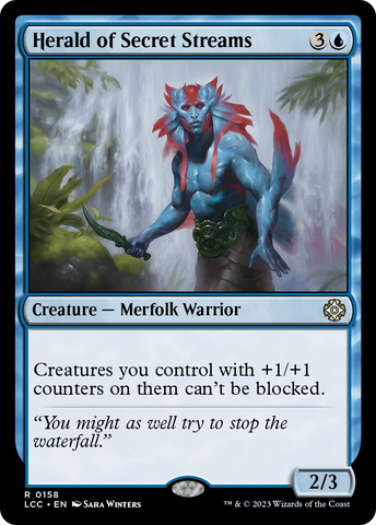 Herald of Secret Streams (LCC-158)  - The Lost Caverns of Ixalan Commander