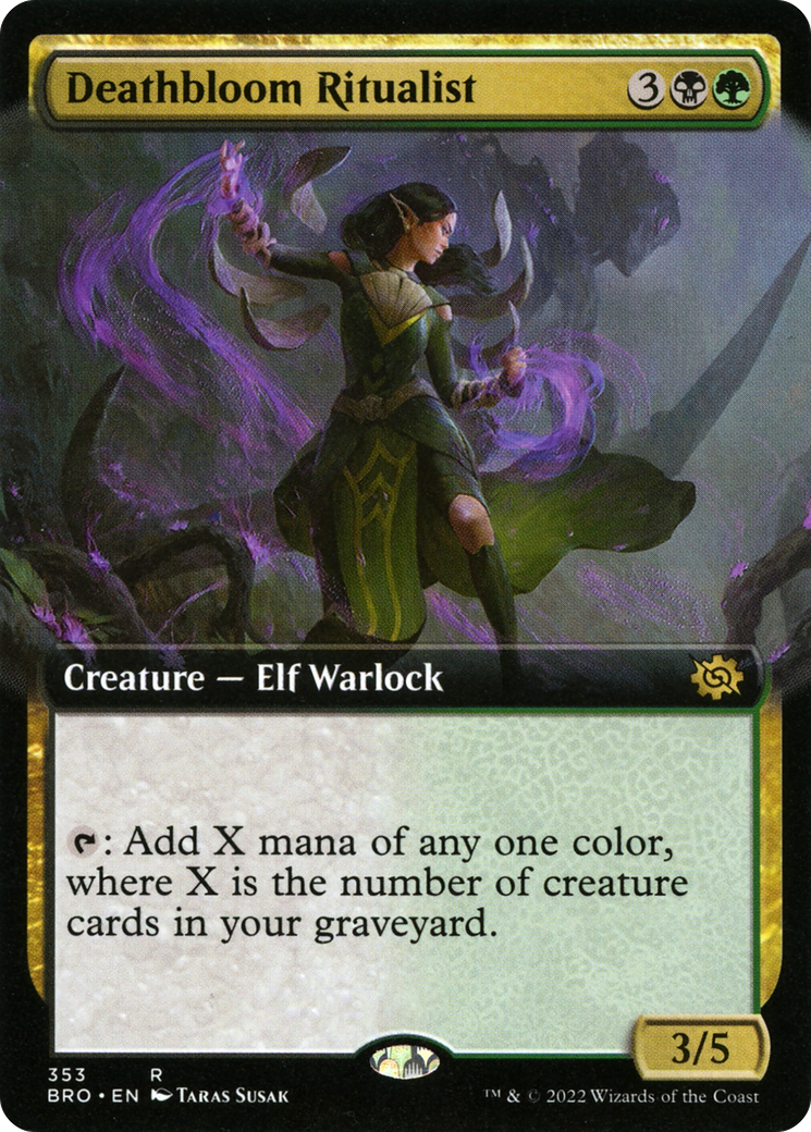 Deathbloom Ritualist (Extended Art) (BRO-353)  Foil - The Brothers' War: (Extended Art)