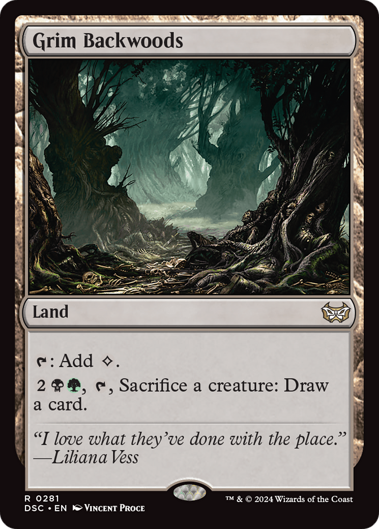 Grim Backwoods (DSC-281)  - Duskmourn: House of Horror Commander
