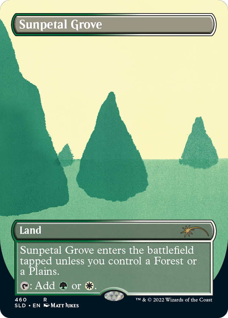 Sunpetal Grove (SLD-460)  Foil - Secret Lair Drop (Borderless)