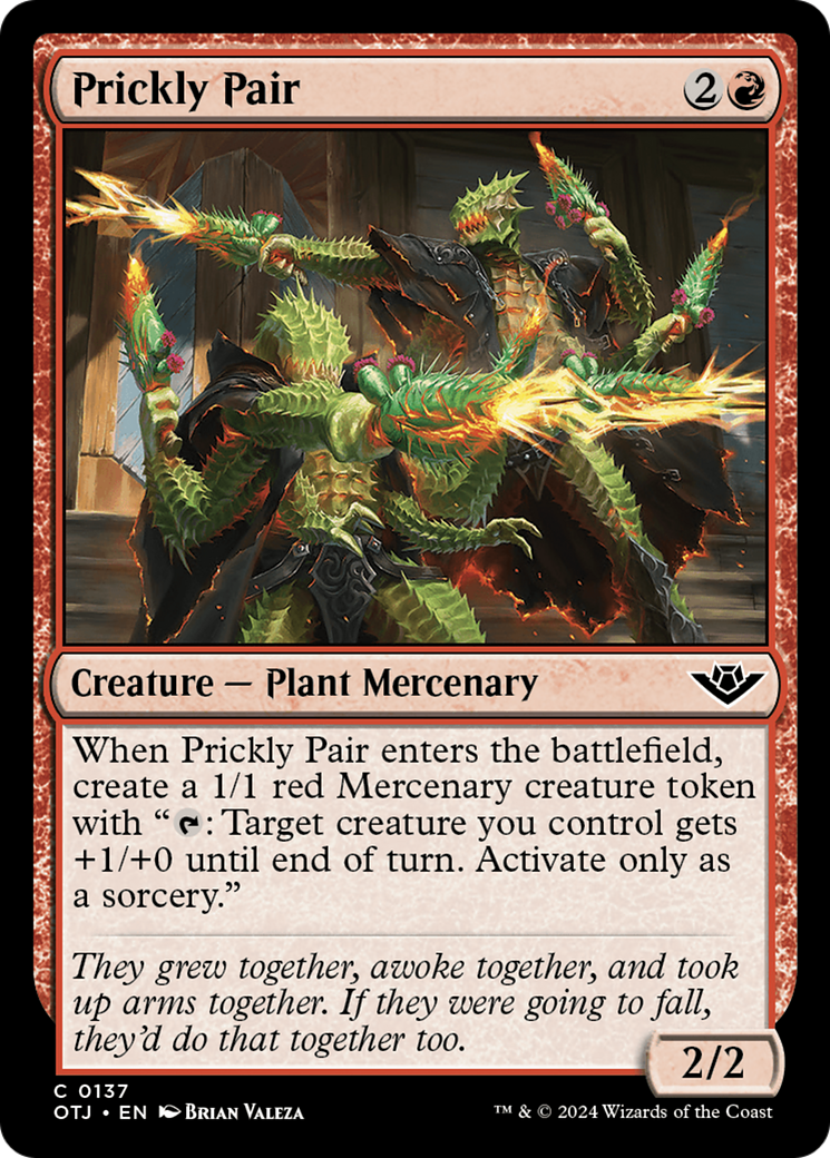 Prickly Pair (OTJ-137)  Foil - Outlaws of Thunder Junction