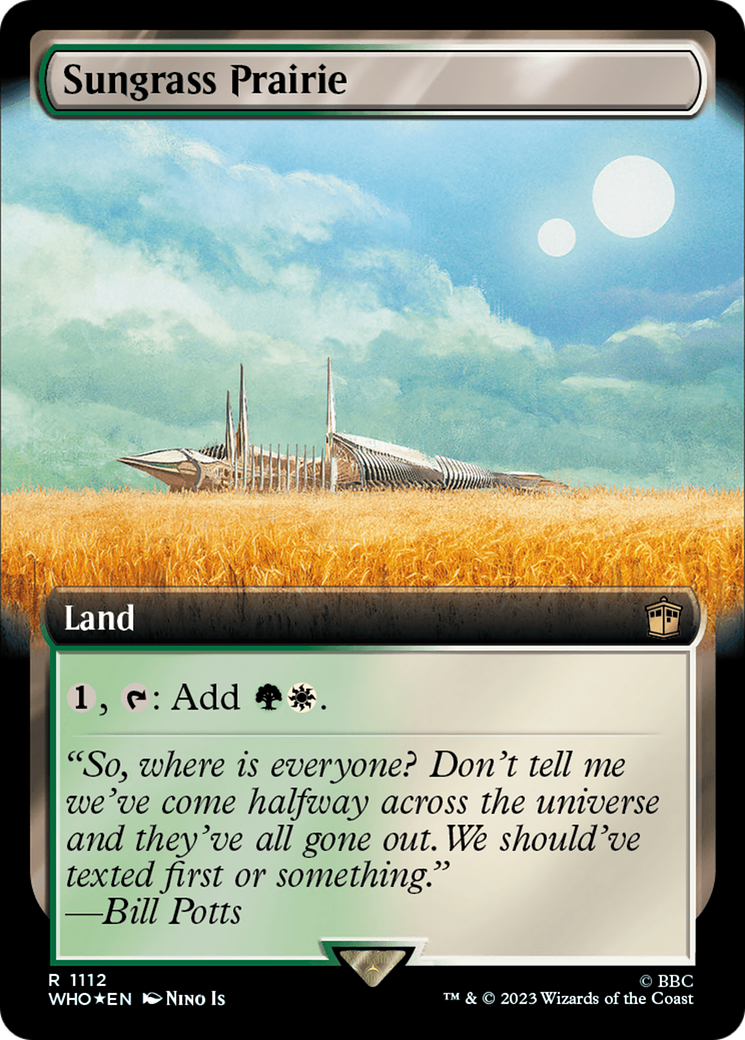 Sungrass Prairie (Extended Art) (Surge Foil) (WHO-1112)  Foil - Doctor Who: (Extended Art)