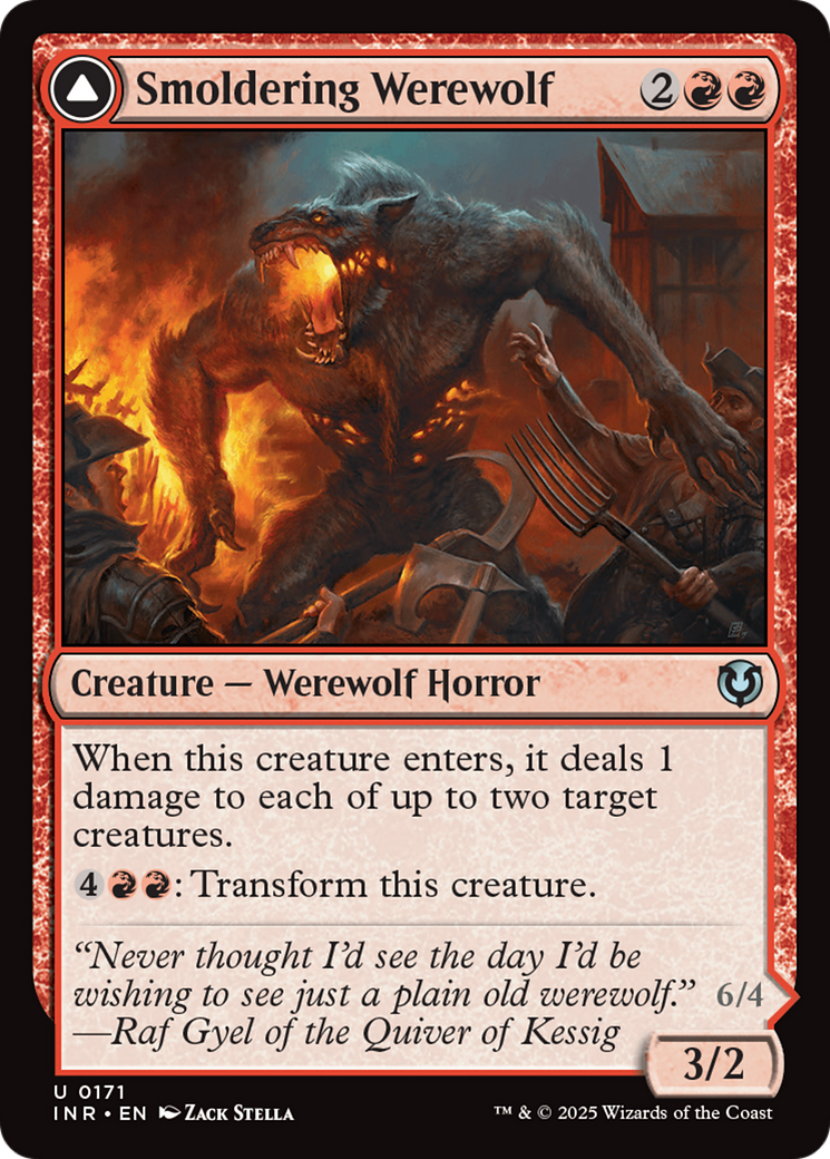 Smoldering Werewolf (INR-171)  Foil - Innistrad Remastered