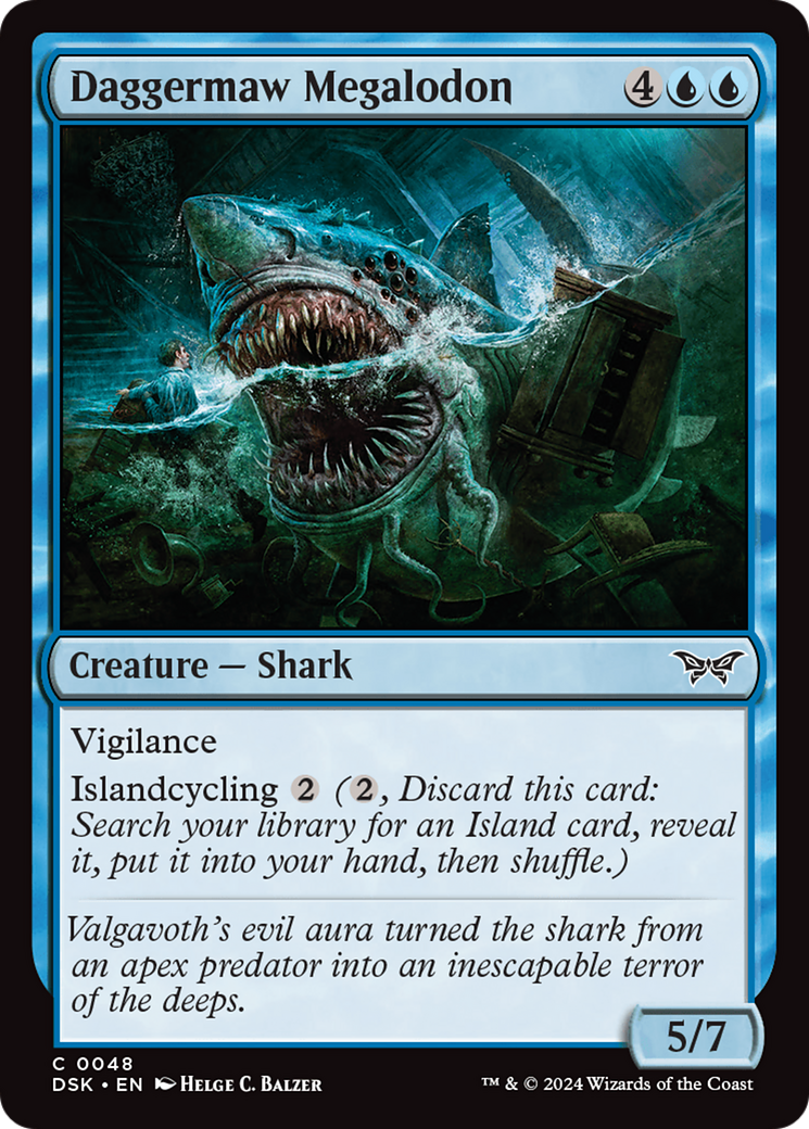 Daggermaw Megalodon (DSK-048)  - Duskmourn: House of Horror