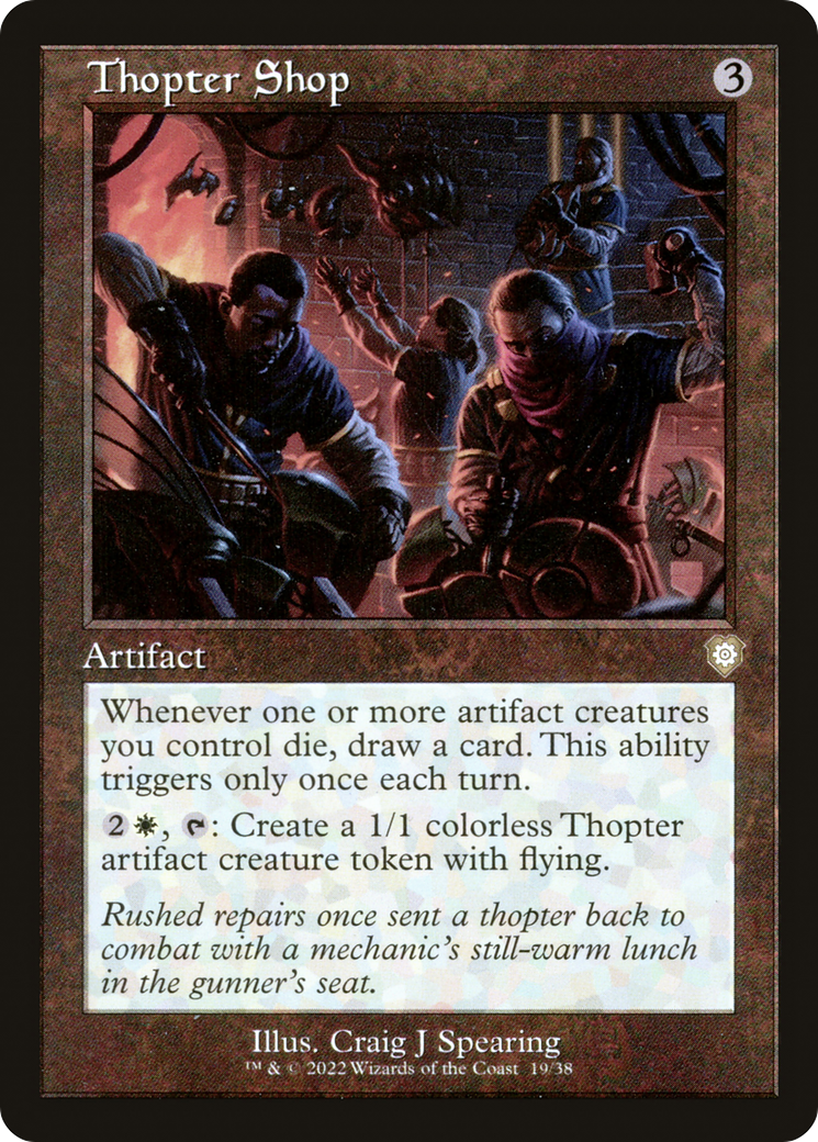 Thopter Shop (Retro Frame) (BRC-019)  - The Brothers' War Commander