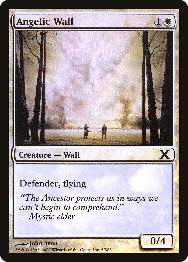 Angelic Wall (10E-05★)  Foil - Tenth Edition
