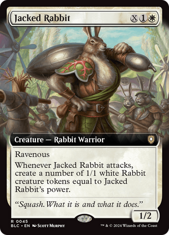 Jacked Rabbit (Extended Art) (BLC-045)  - Bloomburrow Commander