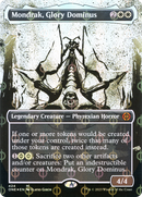 Mondrak, Glory Dominus (Showcase) (Step-and-Compleat Foil) (ONE-424)  Foil - Phyrexia: All Will Be One: (Showcase) (Borderless)