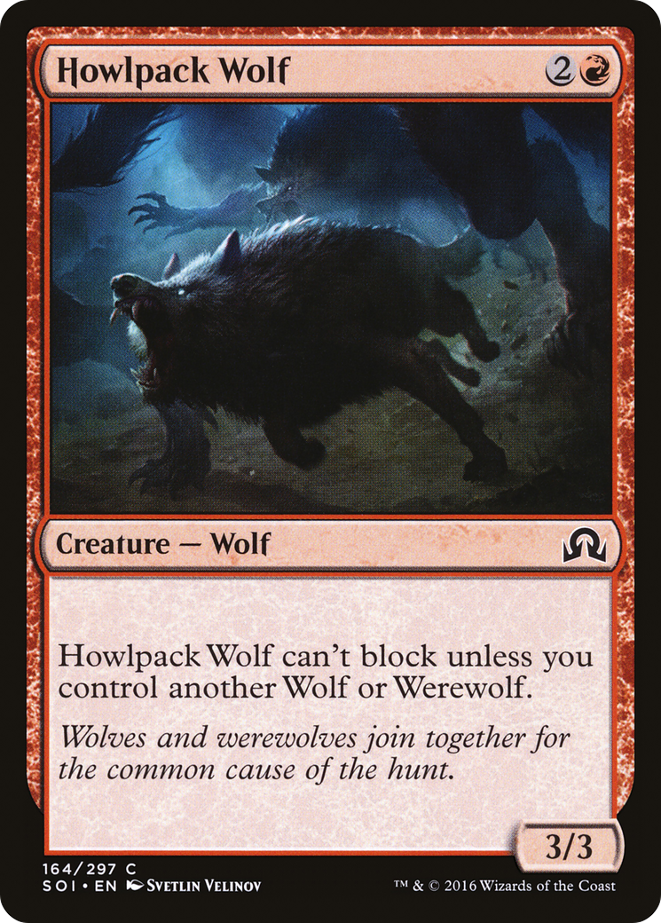 Howlpack Wolf (SOI-164)  - Shadows over Innistrad
