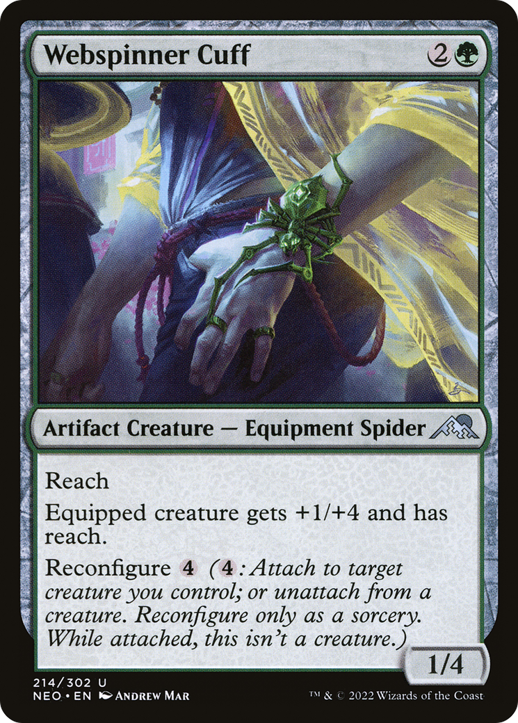 Webspinner Cuff (NEO-214)  Foil - Kamigawa: Neon Dynasty