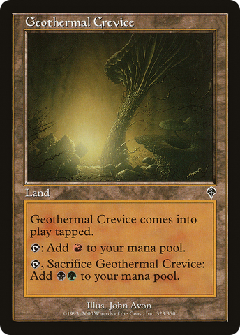 Geothermal Crevice (INV-323) - Invasion Foil