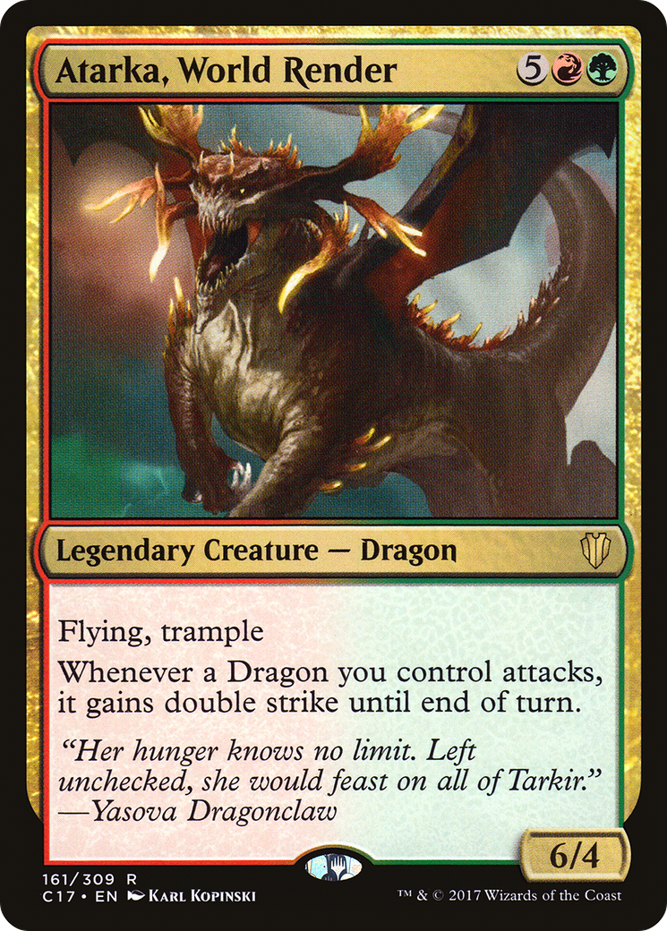 Atarka, World Render (C17-161)  - Commander 2017