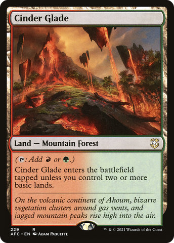 Cinder Glade (AFC-229) - Adventures in the Forgotten Realms Commander