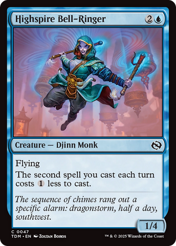 Highspire Bell-Ringer (TDM-047)  Foil - Tarkir: Dragonstorm