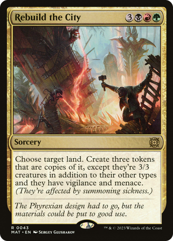 Rebuild the City (MAT-043)  Foil - March of the Machine: The Aftermath