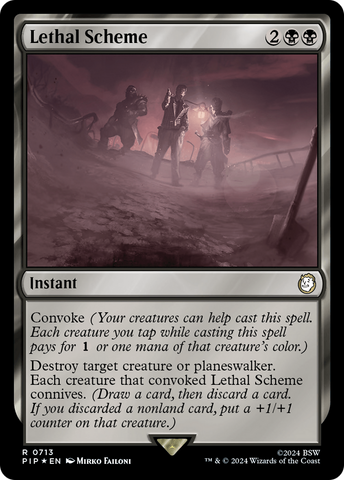 Lethal Scheme (Surge Foil) (PIP-713) - Fallout Foil