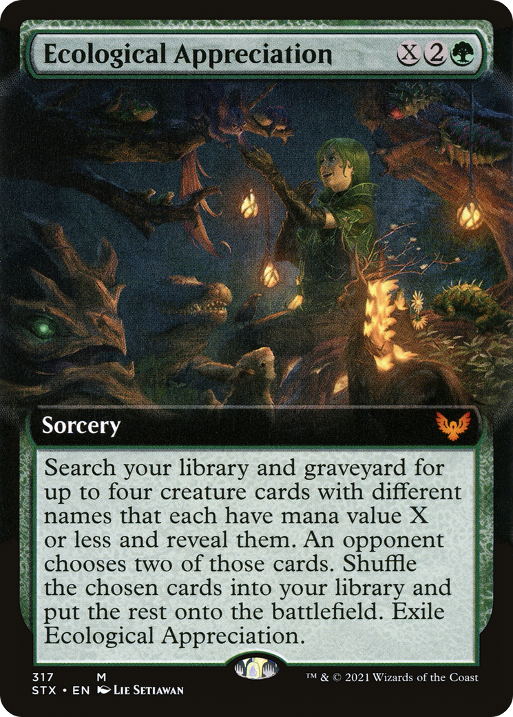 Ecological Appreciation (Extended Art) (STX-317)  - Strixhaven: School of Mages: (Extended Art)