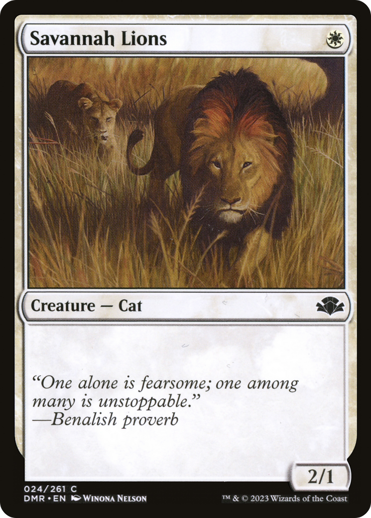 Savannah Lions (DMR-024)  - Dominaria Remastered
