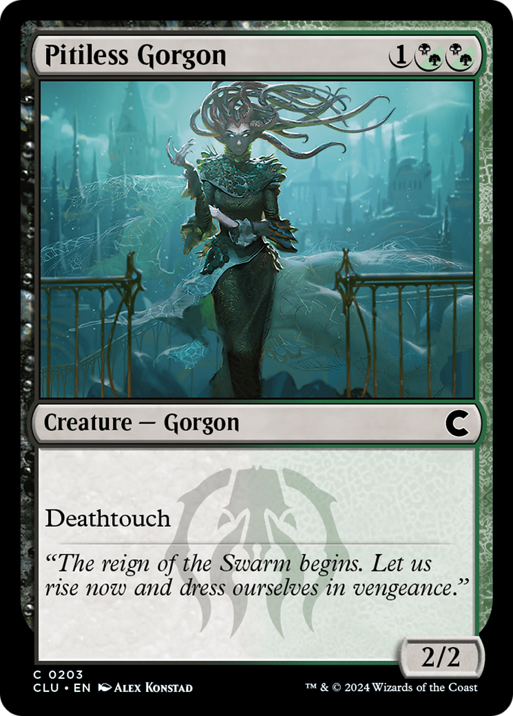 Pitiless Gorgon (CLU-203)  - Ravnica: Clue Edition