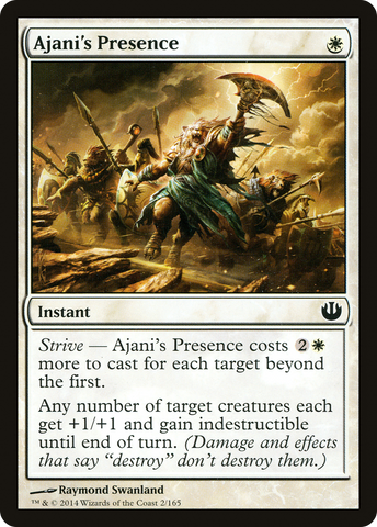 Ajani's Presence (JOU-002)  - Journey into Nyx
