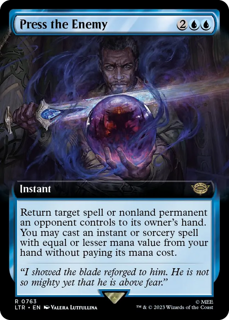 Press the Enemy (Extended Art) (Surge Foil) (LTR-763)  Foil - The Lord of the Rings: Tales of Middle-earth: (Extended Art)