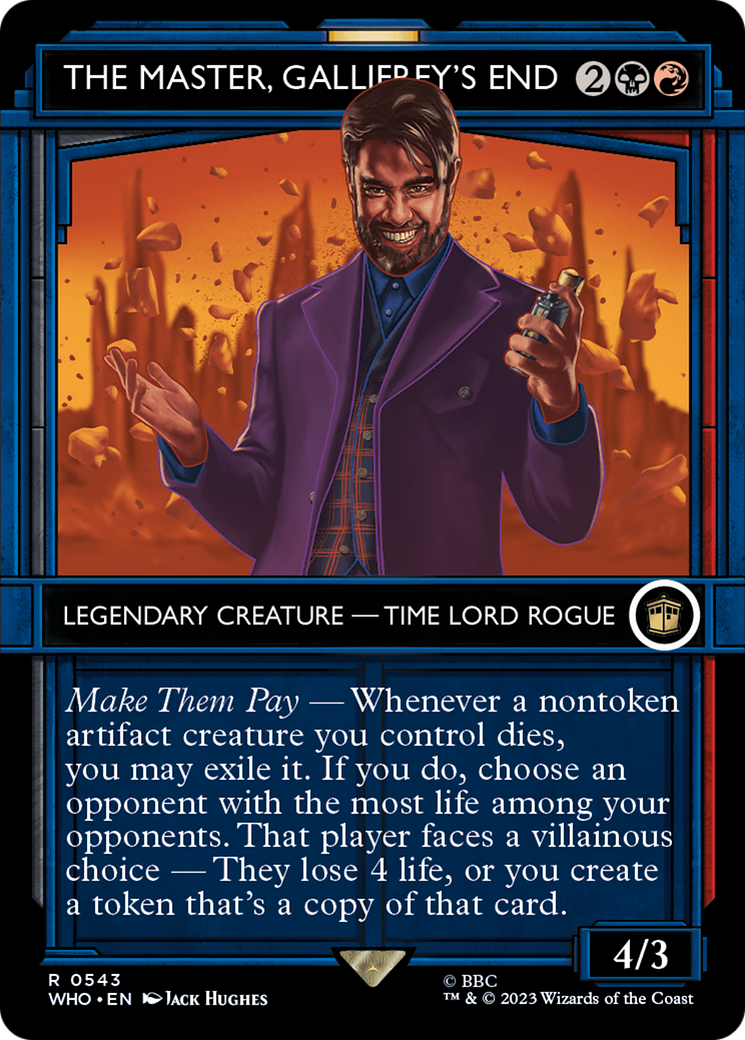 The Master, Gallifrey's End (Showcase) (WHO-543)  Foil - Doctor Who: (Showcase) (Borderless)