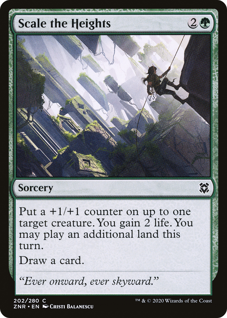 Scale the Heights (ZNR-202)  - Zendikar Rising