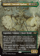 Aatchik, Emerald Radian (Borderless) (DFT-360) - Aetherdrift (Borderless) Foil