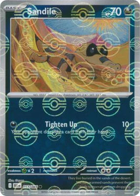 Sandile (057/086) (Poke Ball Pattern) [Scarlet & Violet: Black Bolt]
