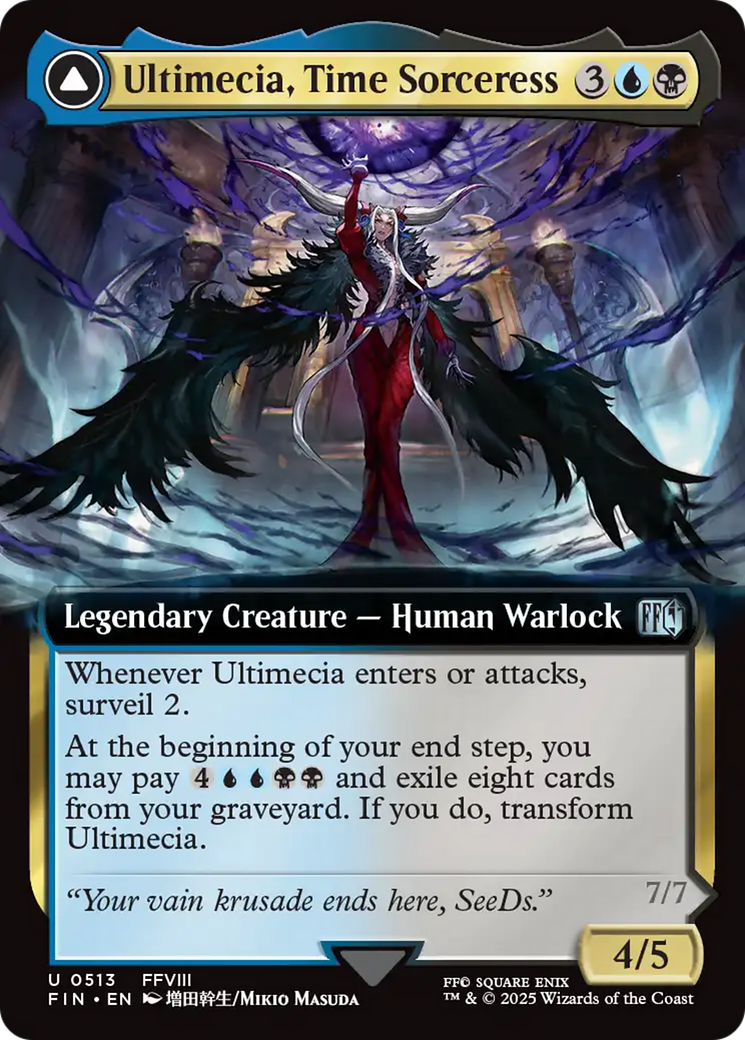 Ultimecia, Time Sorceress (Extended Art) (FIN-513)  Foil - FINAL FANTASY: (Extended Art)