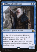 Malevolent Hermit (MID-061)  - Innistrad: Midnight Hunt: (Double Faced Transform)