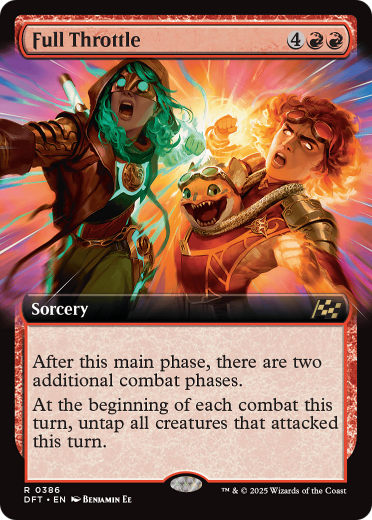 Full Throttle (Extended Art) (DFT-386)  Foil - Aetherdrift: (Extended Art)