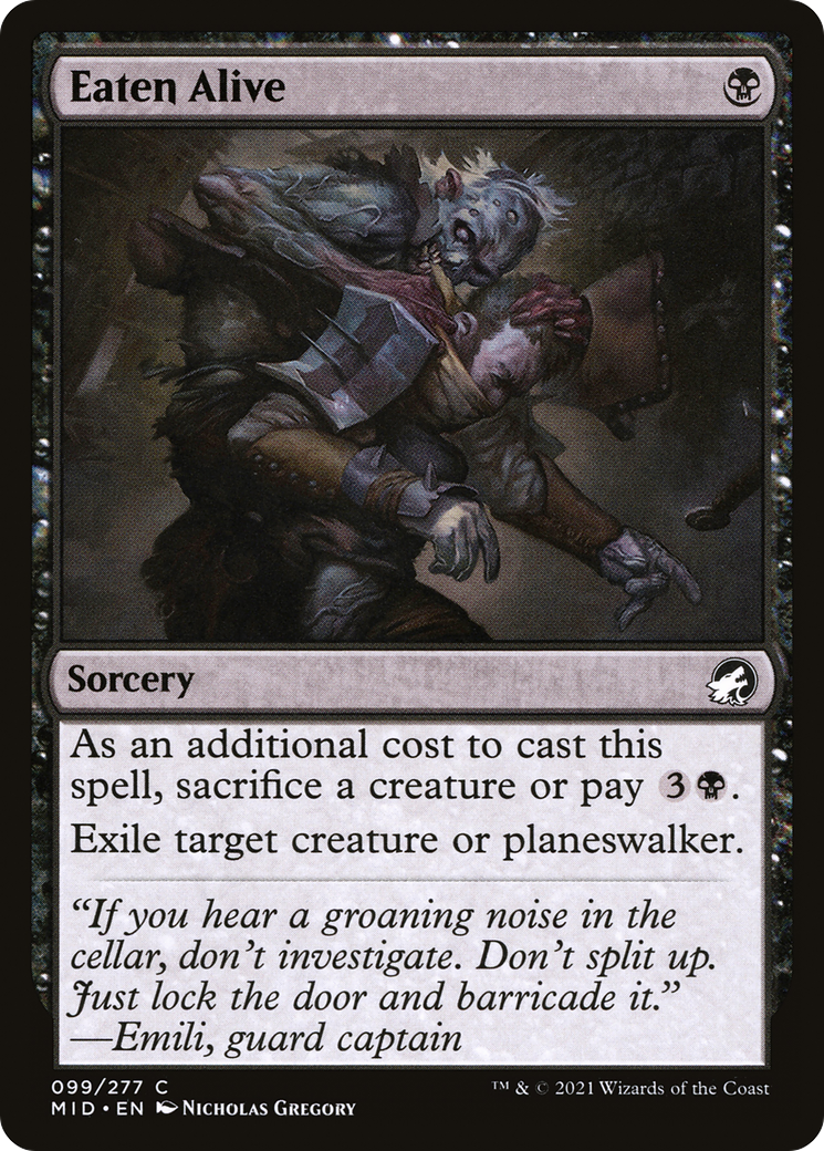 Eaten Alive (MID-099) - Innistrad: Midnight Hunt Foil