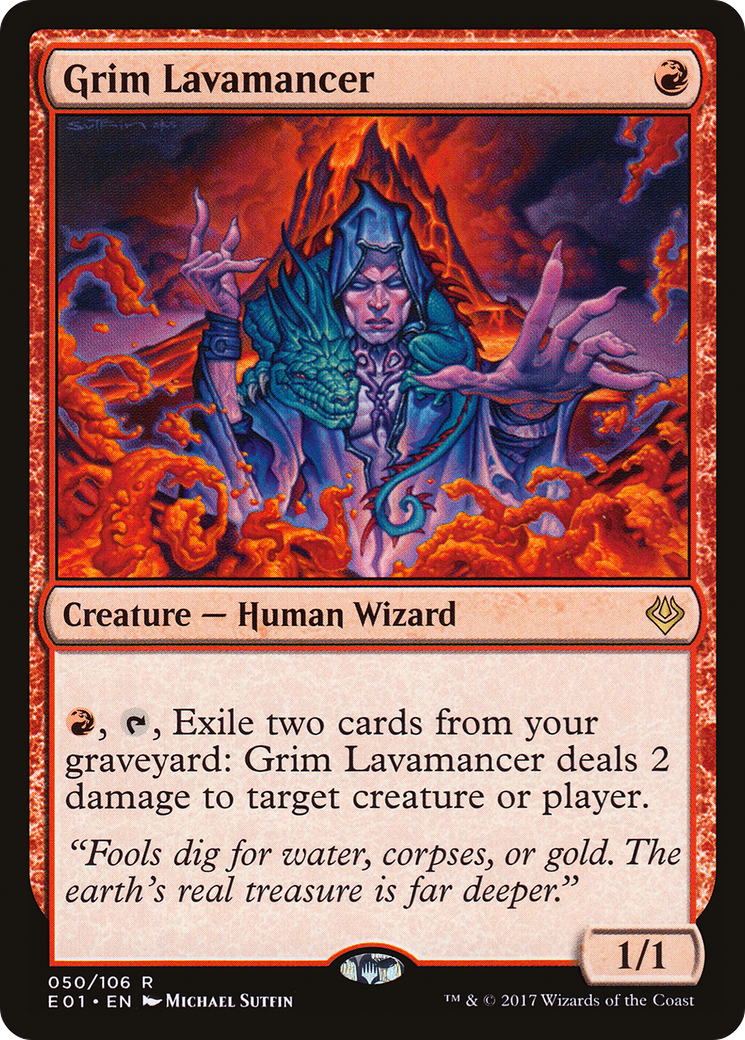 Grim Lavamancer (AC2-050)  - Archenemy: Nicol Bolas