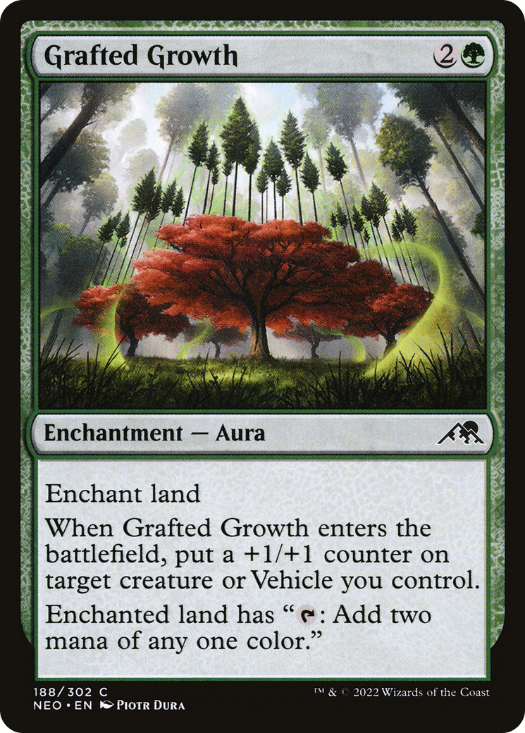 Grafted Growth (NEO-188)  Foil - Kamigawa: Neon Dynasty