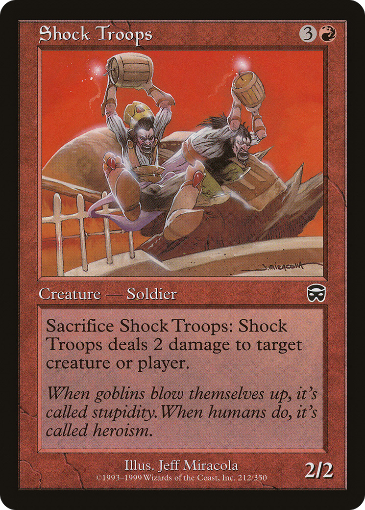 Shock Troops (MMQ-212)  - Mercadian Masques