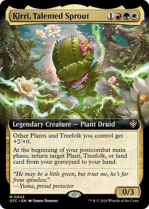 Kirri, Talented Sprout (Extended Art) (OTC-043)  - Outlaws of Thunder Junction Commander: (Extended Art)